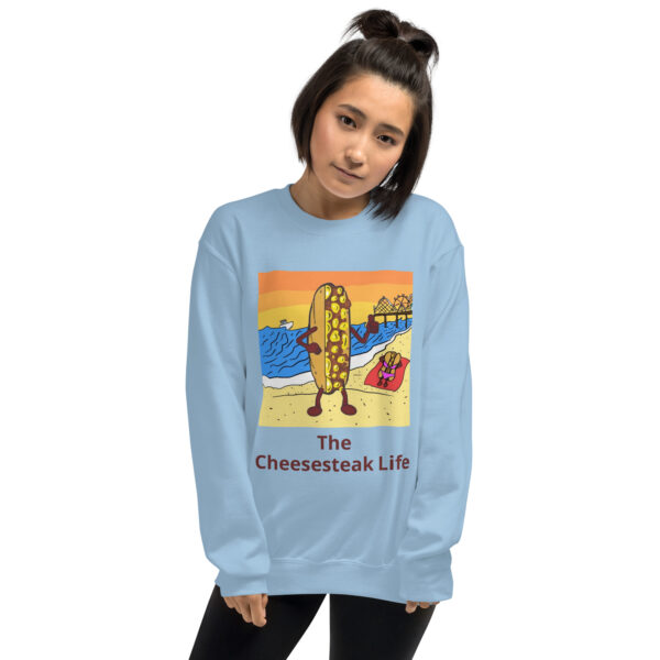 Sweatshirt - Cheesesteak Life - Cheesey Beach - Image 7