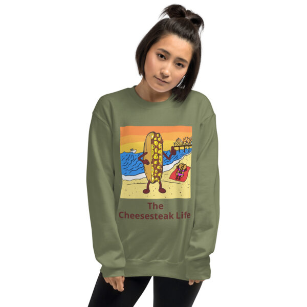 Sweatshirt - Cheesesteak Life - Cheesey Beach - Image 5