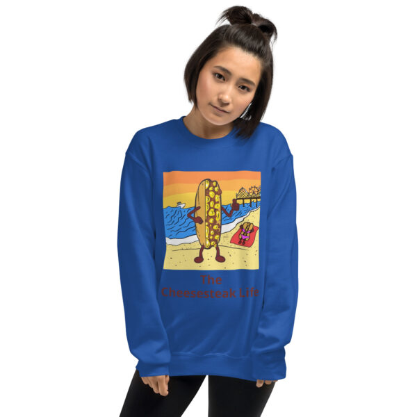 Sweatshirt - Cheesesteak Life - Cheesey Beach - Image 3