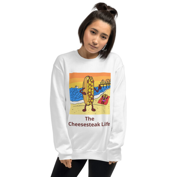 Sweatshirt - Cheesesteak Life - Cheesey Beach - Image 6