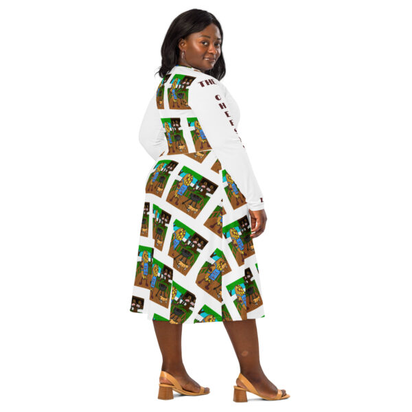long sleeve midi dress - Cheesey Bar-B-Que - Image 2