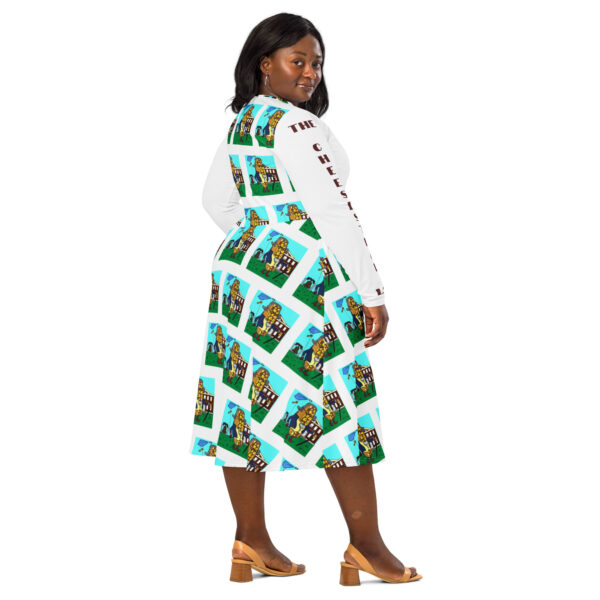 long sleeve midi dress - Cheesey History - Image 3