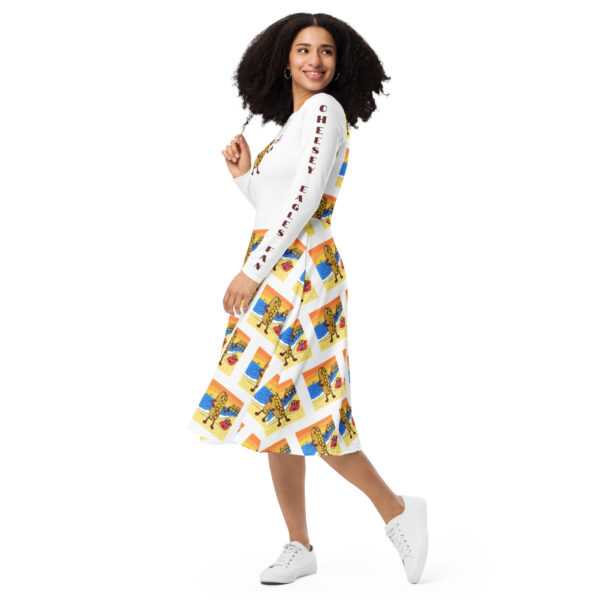 long sleeve midi dress - Cheesey Beach - Image 4