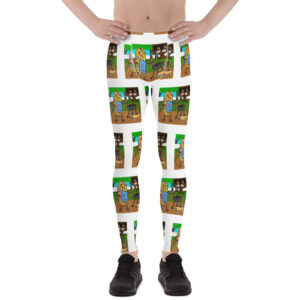 Men\'s Leggings - Cheesey Bar-B-Que everywhere