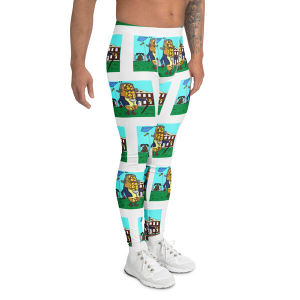 Men\'s Leggings - Cheesey History everywhere - Image 3