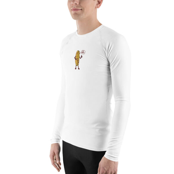 Men's Rash Guard - Cheesesteak Life - Cheesey Fishnet Stockings - Amigo Dan Collection - Image 2