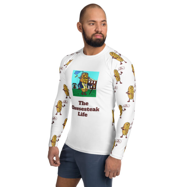 Men's Rash Guard - Cheesey History - Image 3