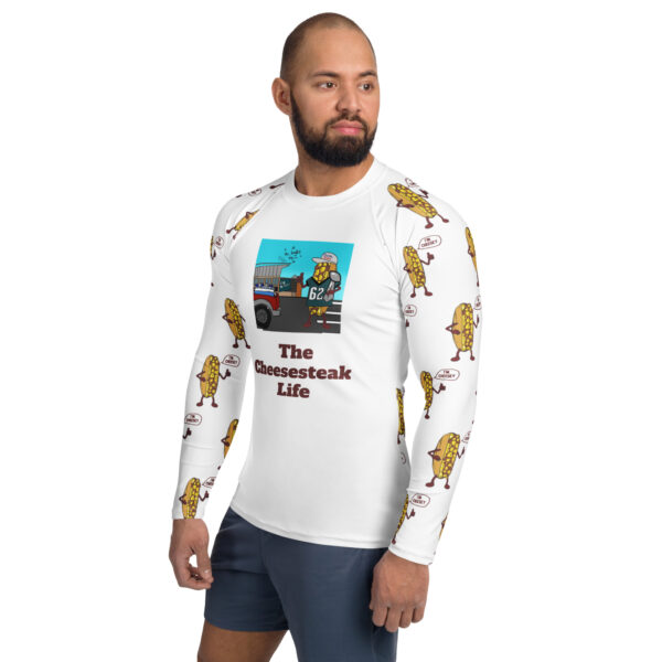 Men\'s Rash Guard - Cheesey Eagles Fan - Image 3