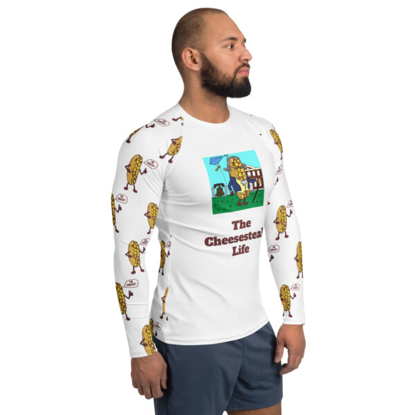Men's Rash Guard - Cheesey History - Image 4