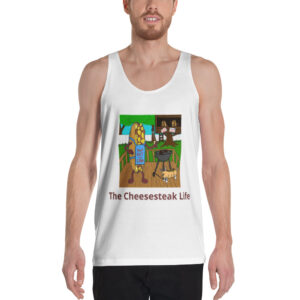 Tank Top - Cheesey Bar-B-Que - lil Mr. Cheesey\'s on back