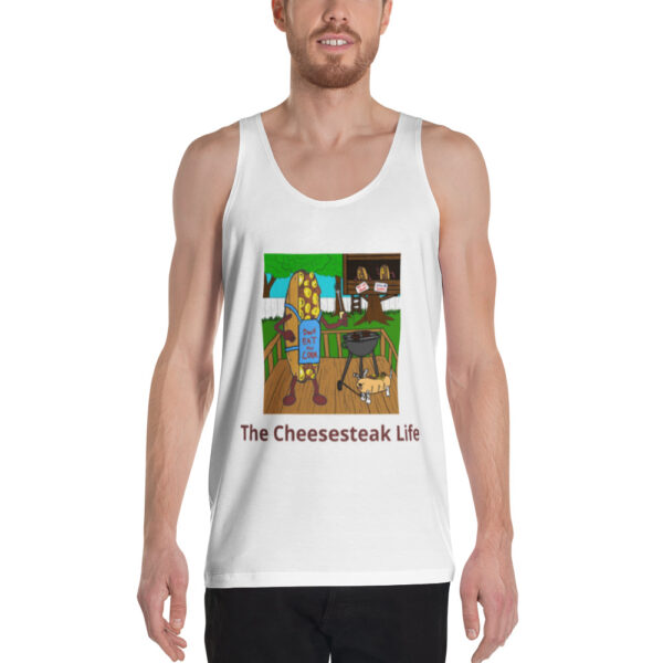 Tank Top - Cheesey Bar-B-Que - lil Mr. Cheesey\'s on back