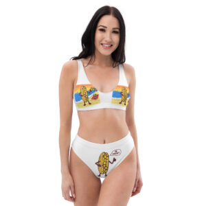 Recycled high-waisted bikini