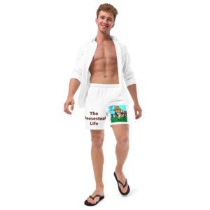 Men\'s Swim Trunks - Big Amigo Dan - Cheesey History on Front - Lil Cheesey\'s on back