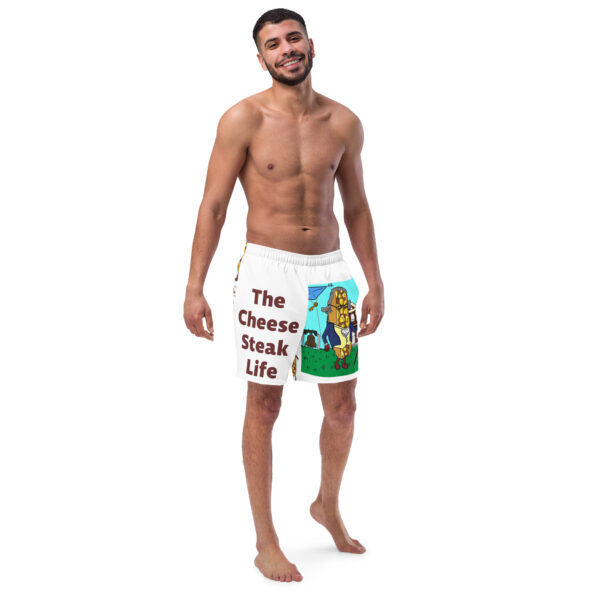Men\'s Swim Trunks - Cheesey History on Front - Lil Cheesey\'s on back