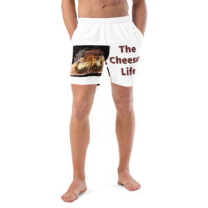 Men's Swim Trunks - Cheesey Fishnets on Front - Lil Cheesey's on back