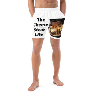 Men\'s Swim Trunks - Cheesey Fishnets on Front - Lil Cheesey\'s on back