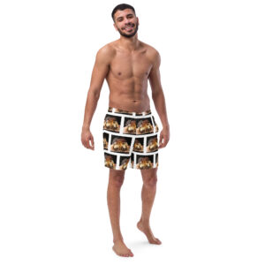 Men\'s Recycled Swim Trunks - Cheesey Fishnets everywhere