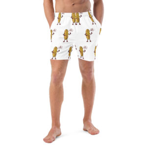Men\'s Recycled Swim Trunks - Mr. Cheesey everywhere