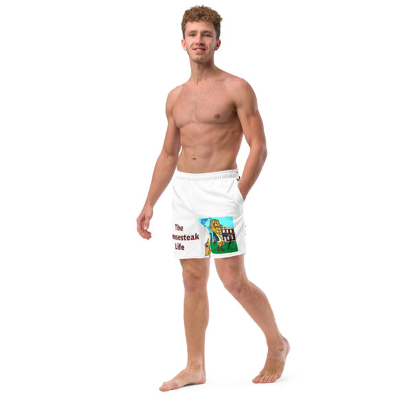 Men\'s Swim Trunks - Big Amigo Dan - Cheesey History on Front - Lil Cheesey\'s on back - Image 3