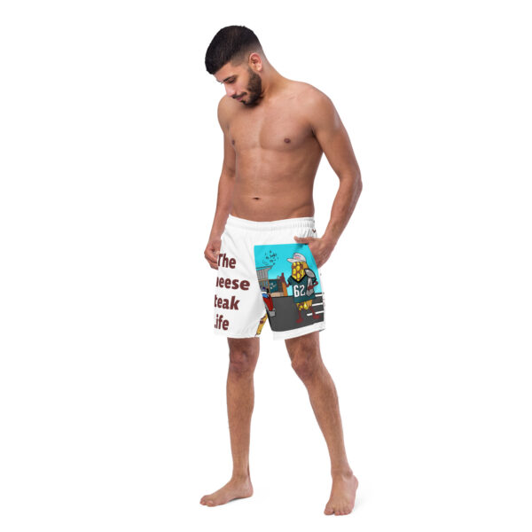Men\'s Swim Trunks - Cheesey Eagles Fan on Front - Lil Cheesey\'s on back - Image 3