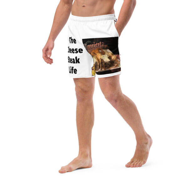 Men\'s Swim Trunks - Cheesey Fishnets on Front - Lil Cheesey\'s on back - Image 2
