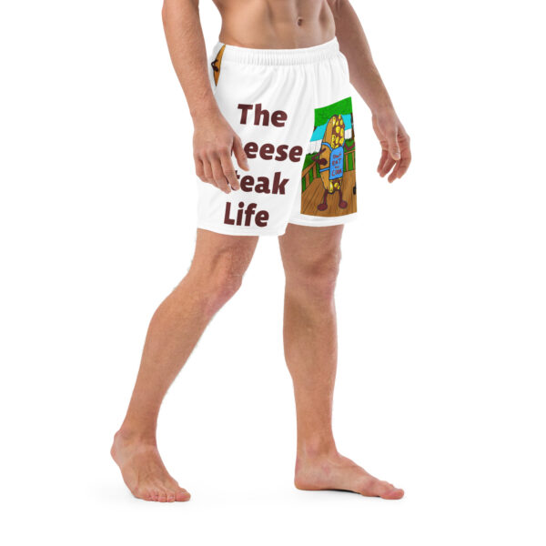 Men's Swim Trunks - Cheesey Bar-B-Que on Front - Lil Cheesey's on back - Image 3