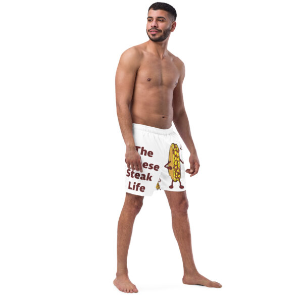 Men\'s Swim Trunks - Mr. Cheesey on Front - Lil Cheesey\'s on back - Image 2