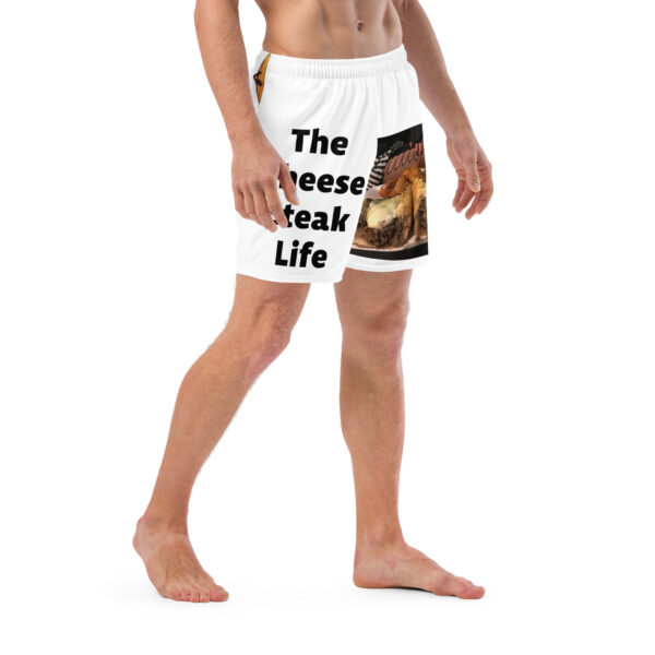 Men\'s Swim Trunks - Cheesey Fishnets on Front - Lil Cheesey\'s on back - Image 3