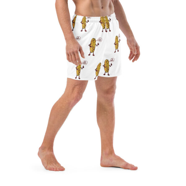 Men\'s Recycled Swim Trunks - Mr. Cheesey everywhere - Image 3