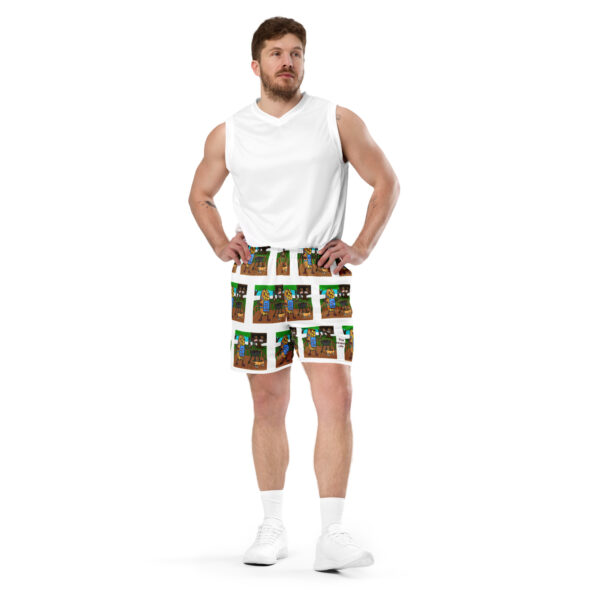 Mesh shorts - Cheesey Bar-B-Que everywhere