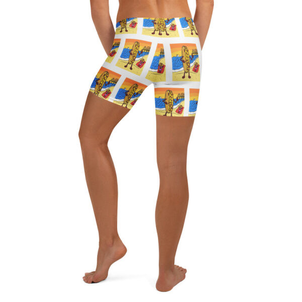 Yoga Shorts - Cheesey Beach everywhere - Image 2