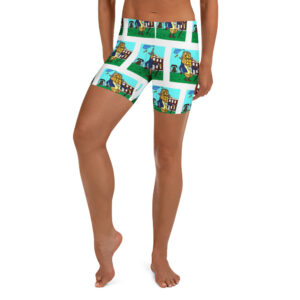 Yoga Shorts - Cheesey History - everywhere
