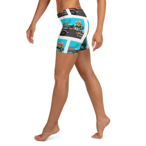 Yoga Shorts - The Cheesesteak Life - Cheesey Eagles fan - all over - Image 2