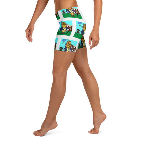 Yoga Shorts - Cheesey History - everywhere - Image 3