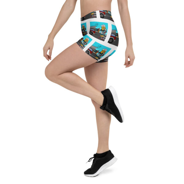 Yoga Shorts - Cheesey Eagles Fan everywhere - Image 4