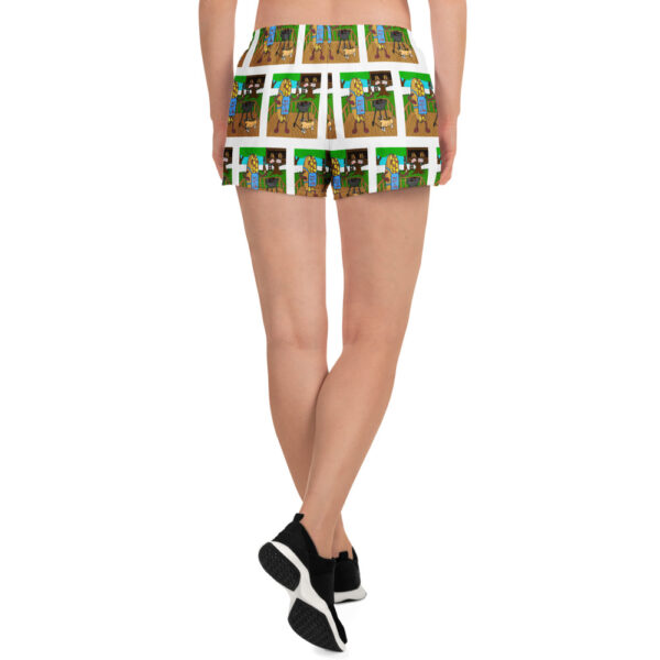 Women’s Recycled Athletic Shorts - Big Amigo Dan - Cheesey Bar-B-que - Image 4