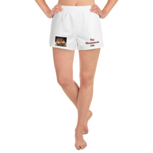 Women’s Recycled Athletic Shorts - Cheesesteak Life - Lil Amigo Dan - Cheesey Fishnets