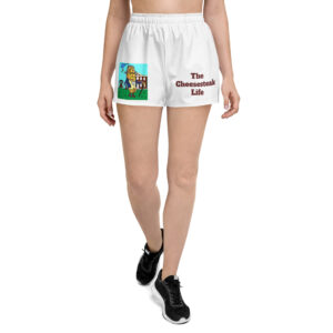 Women’s Recycled Athletic Shorts - Lil\' Amigo Dan - Cheesey history