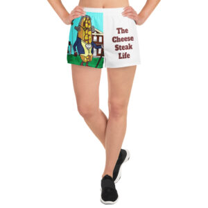 Women’s Recycled Athletic Shorts - Big Amigo Dan - Cheesey History