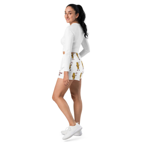 Women’s Recycled Athletic Shorts - Lil\' Amigo Dan - Mr. Cheesey - Image 2
