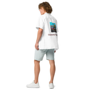 Button shirt - Cheesesteak Life - Amigo Dan - Cheesey Eagles Fan on back