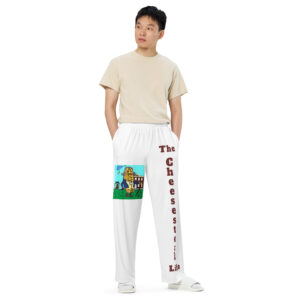 track pants - Amigo Dan - Cheesey History - Big on front, lil on back