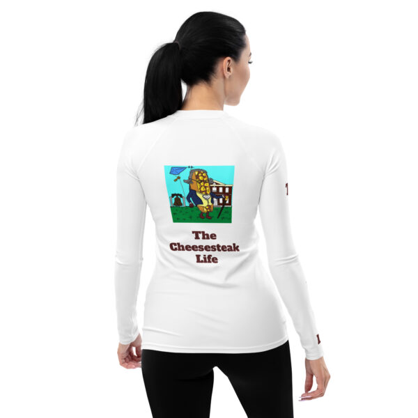 Women\'s Rash Guard - Amigo Dan - Cheesey History - Image 2