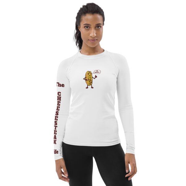 Women\'s Rash Guard - Amigo Dan - Cheesey Eagles Fan