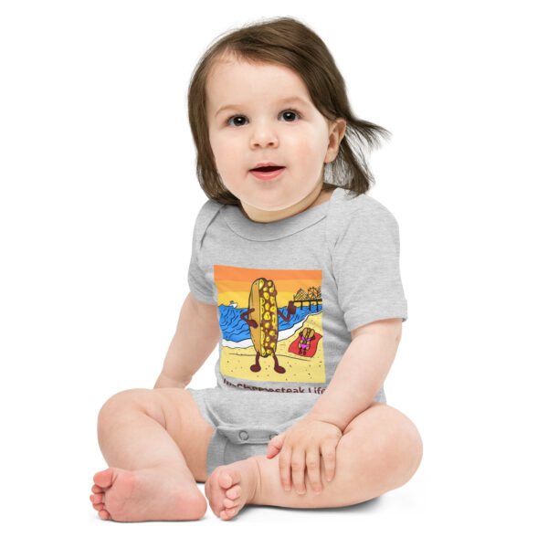 Baby onesie - Cheesey Beach - Image 5