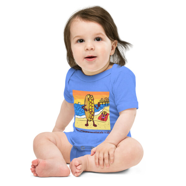 Baby onesie - Cheesey Beach - Image 2