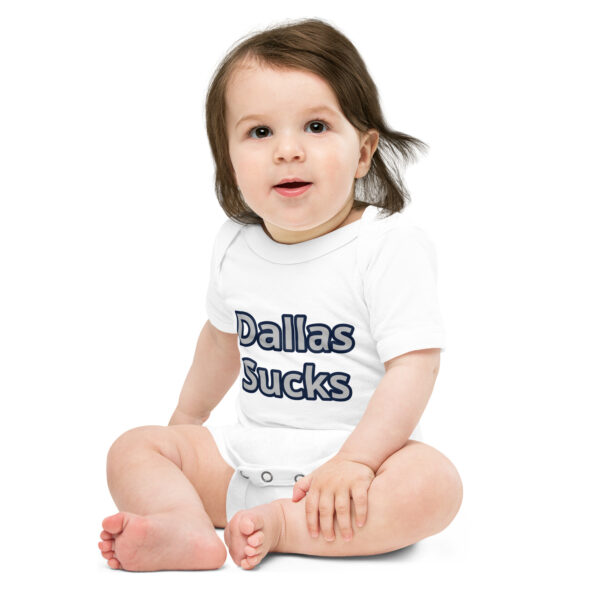 Baby onesie - Dallas Sucks Front - Cheesey Eagles Fan back - Image 4