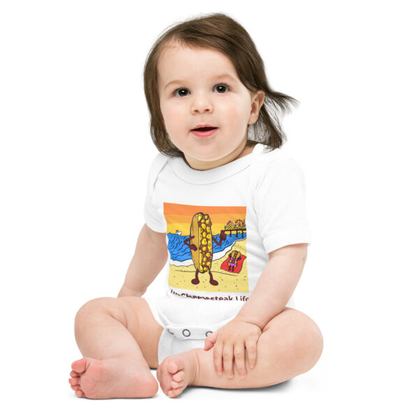 Baby onesie - Cheesey Beach - Image 4