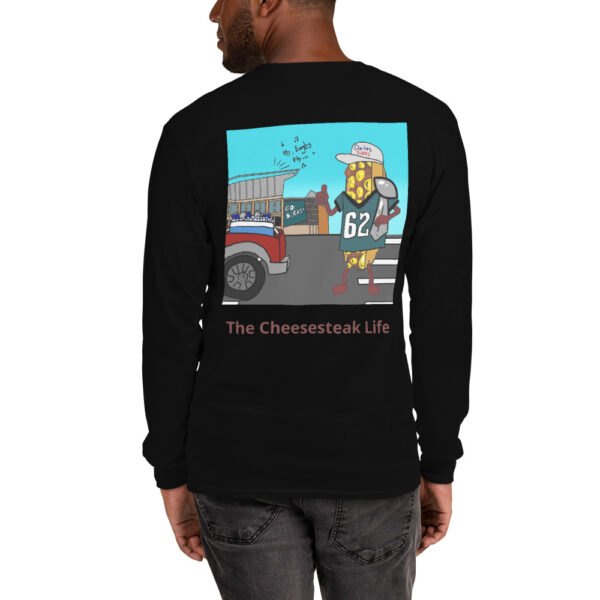 Long Sleeve T-Shirt - Amigo Dan - Cheesey Eagles Fan on back - Image 3