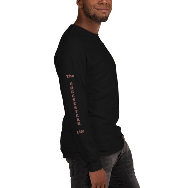 Long Sleeve T-Shirt - Amigo Dan - Cheesey Eagles Fan on back - TCL on arm - Image 4
